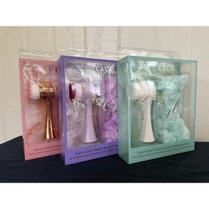 CALA Goal To Glow Dual Action Facial Brush and Headband Set- only pink left